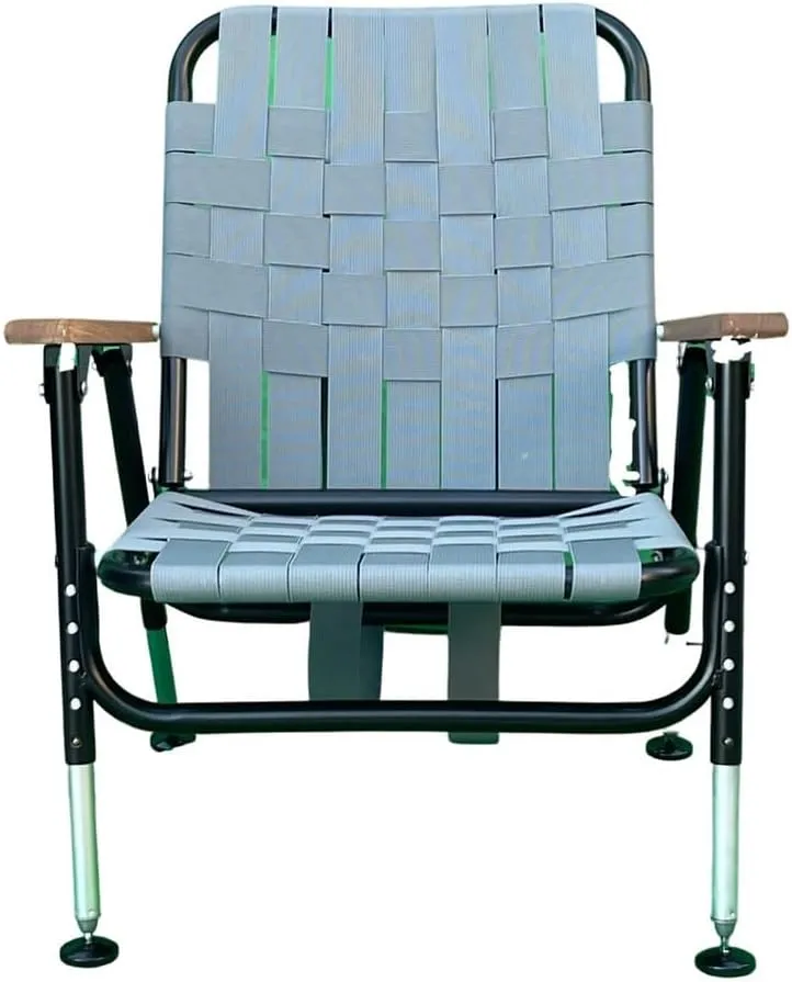 One and Done Pro All Terrain Leveled Chair™ Height Adjustable Long Hour Comfort Always Leveled in Various terrains Low Profile Turkey Hunting Chair (Cool Gray)