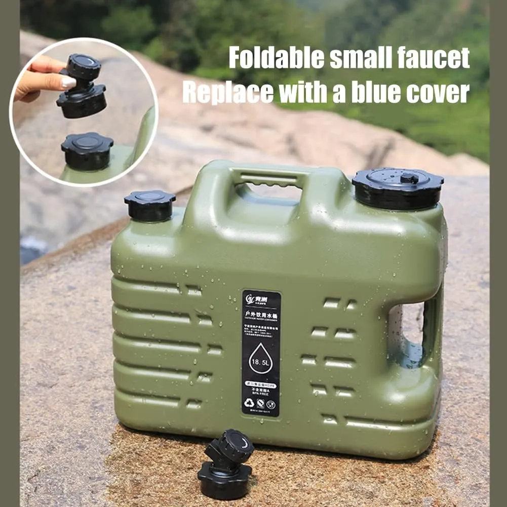 Orgonite Portable Camping Water Tank with Faucet - BPA Free Emergency Water Storage for Outdoor Camping Hiking