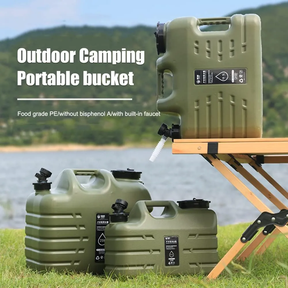 Orgonite Portable Camping Water Tank with Faucet - BPA Free Emergency Water Storage for Outdoor Camping Hiking