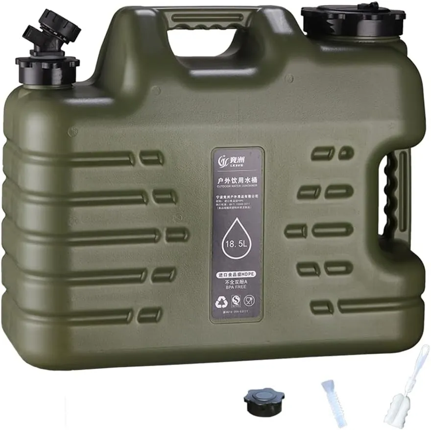 Orgonite Portable Camping Water Tank with Faucet - BPA Free Emergency Water Storage for Outdoor Camping Hiking