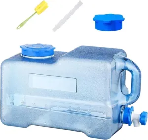 Orgonite Water Storage Containers, Camping Water Container, Portable Water Tank with Faucet Camping Bucket with Tap Water Jug with Spigot BPA Free Emergency Water Storage for Outdoor Camping Hiking