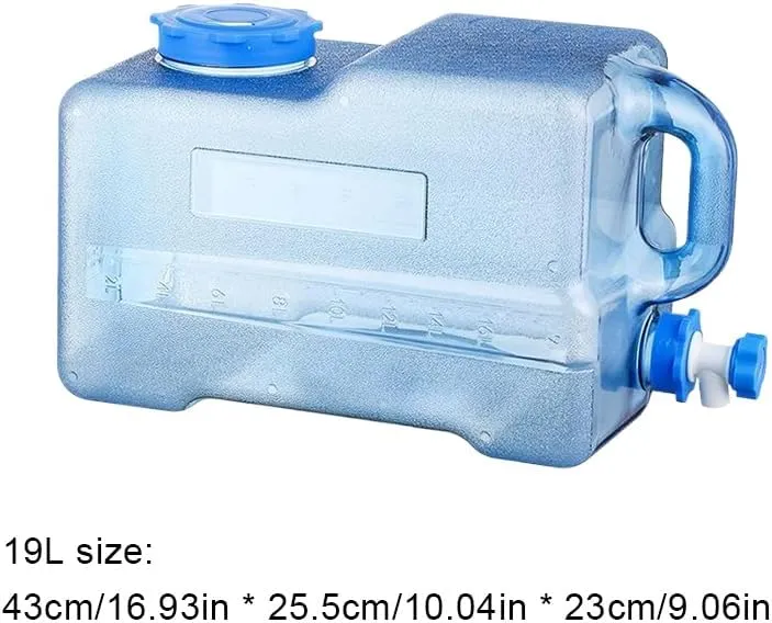 Orgonite Water Storage Containers, Camping Water Container, Portable Water Tank with Faucet Camping Bucket with Tap Water Jug with Spigot BPA Free Emergency Water Storage for Outdoor Camping Hiking