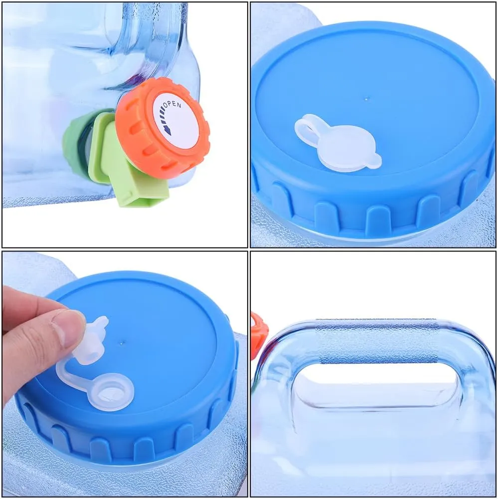 Orgonite Water Storage Containers, Camping Water Container, Portable Water Tank with Faucet Camping Bucket with Tap Water Jug with Spigot BPA Free Emergency Water Storage