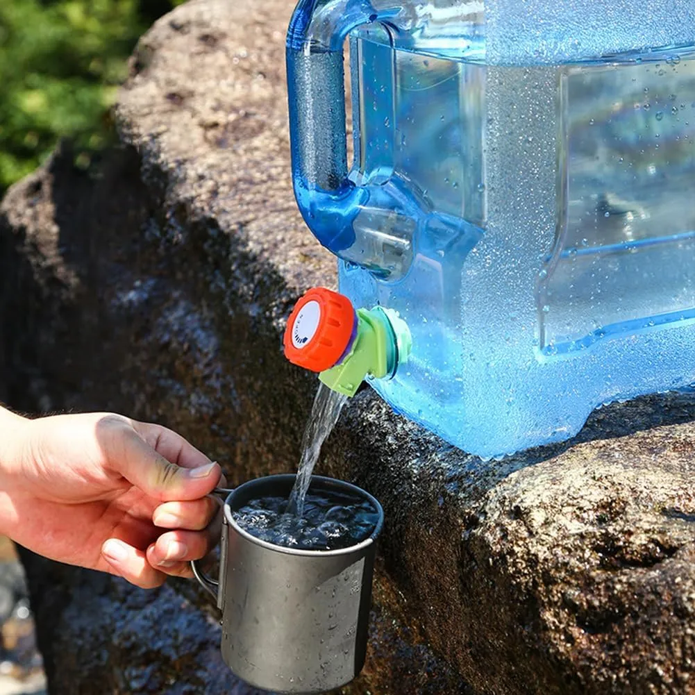 Orgonite Water Storage Containers, Camping Water Container, Portable Water Tank with Faucet Camping Bucket with Tap Water Jug with Spigot BPA Free Emergency Water Storage