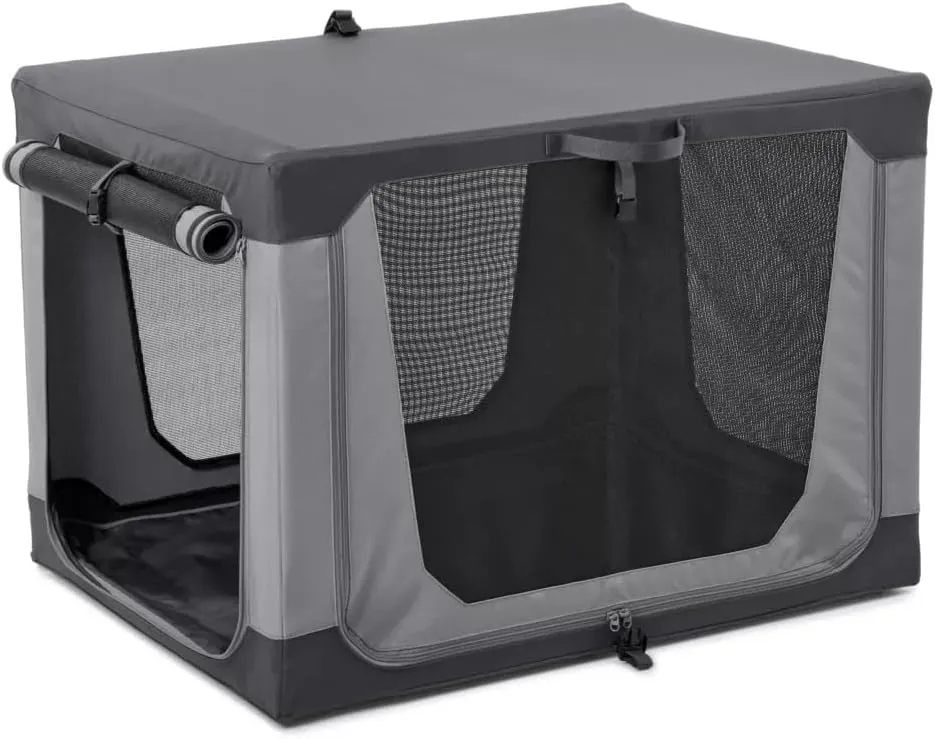 Orvis Tough Trail Folding Crate for Dogs, Granite - Medium