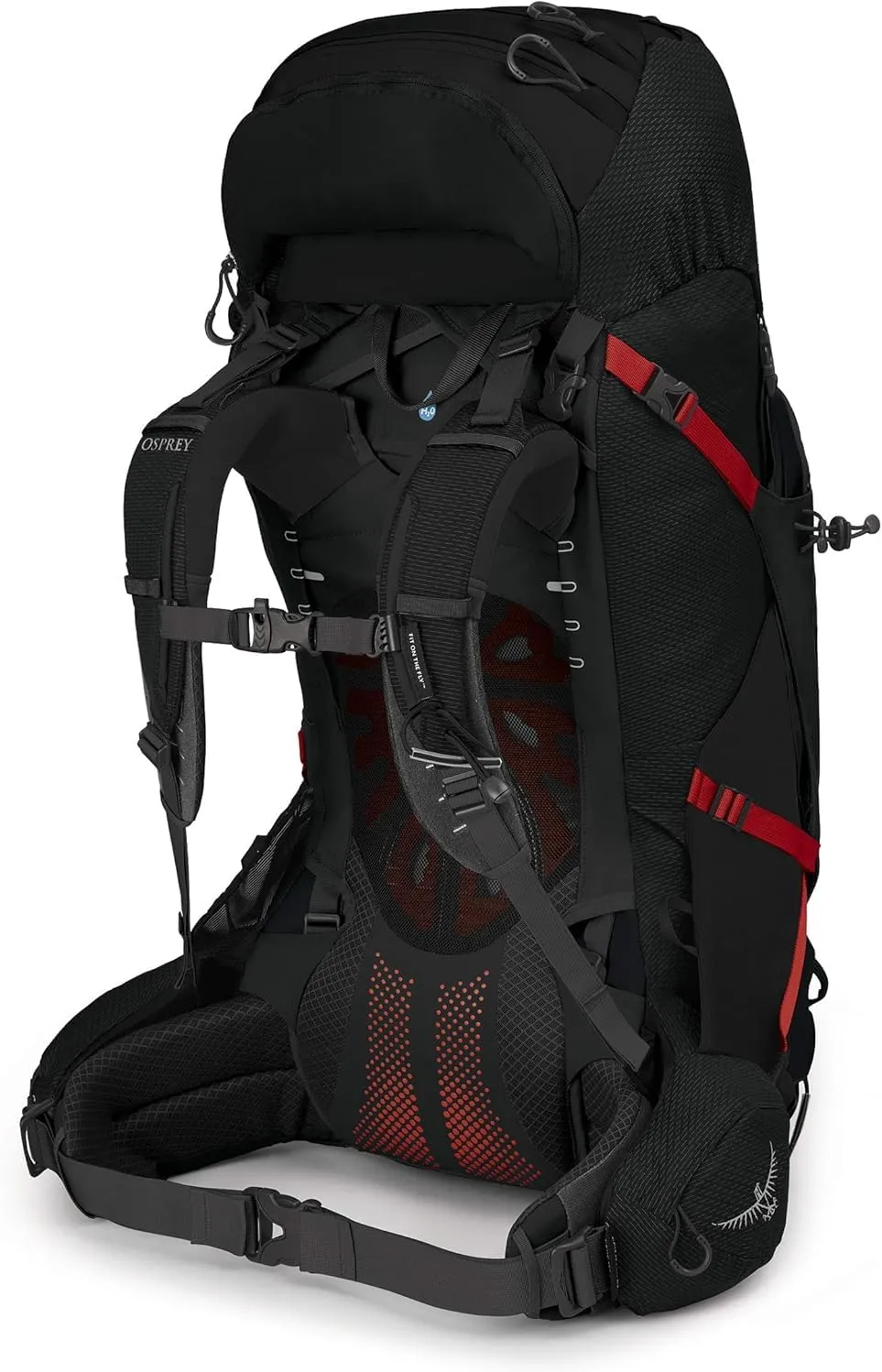 Osprey Aether Plus 60L Men's Backpacking Backpack, Black, L/XL