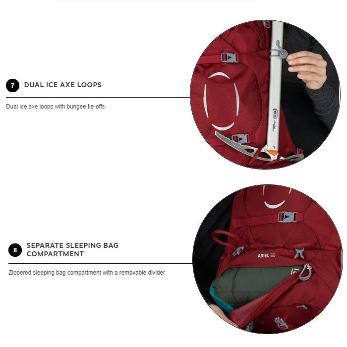Osprey Ariel Plus 60 Backpack 登山背包
