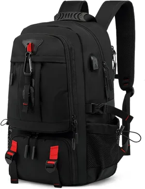 Outdoor Backpack with USB Interface Shoe Compartment Large Capacity Travel Bag Hiking Camping Trekking Gear for Mountaineering and Travel,camping backpack