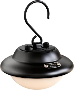 Outdoor Camping Retro Lights Camping Tent Lights Portable Camp Lights LED Rechargeable Atmosphere Lights Horse Lights Beige (Black)