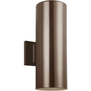 Outdoor Cylinders Bronze LED Outdoor Wall Lantern