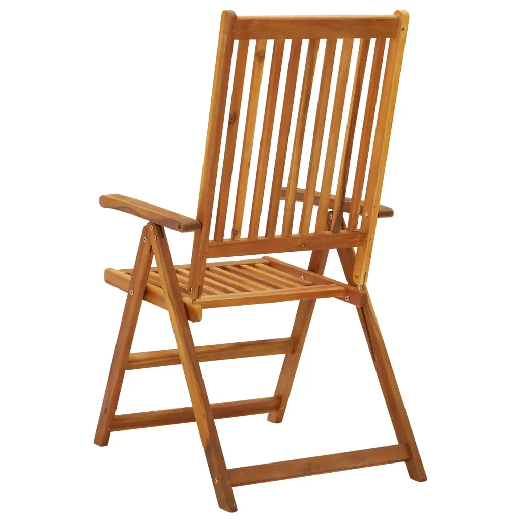 Outdoor Recliner Chairs Patio Reclining Lounge Chair Solid Wood Acacia