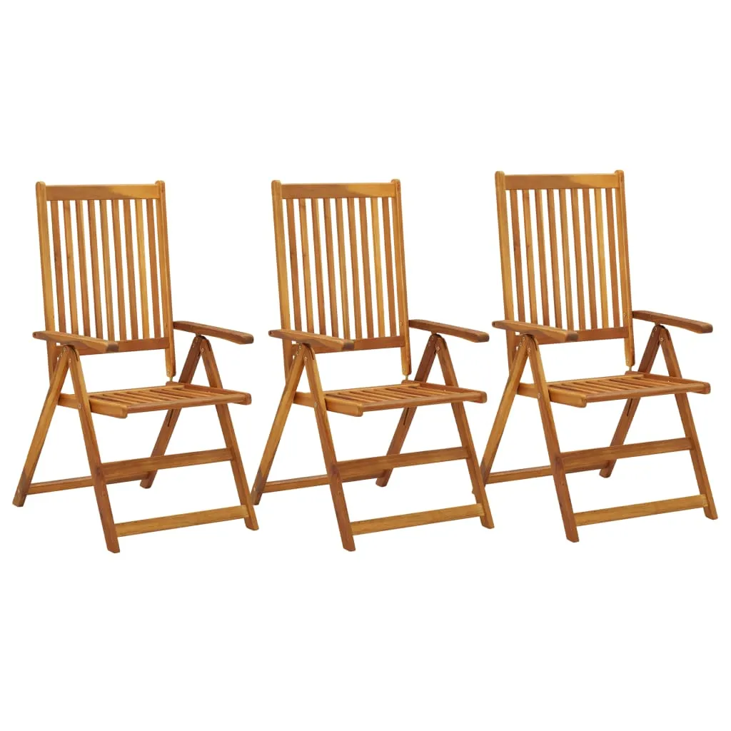 Outdoor Recliner Chairs Patio Reclining Lounge Chair Solid Wood Acacia