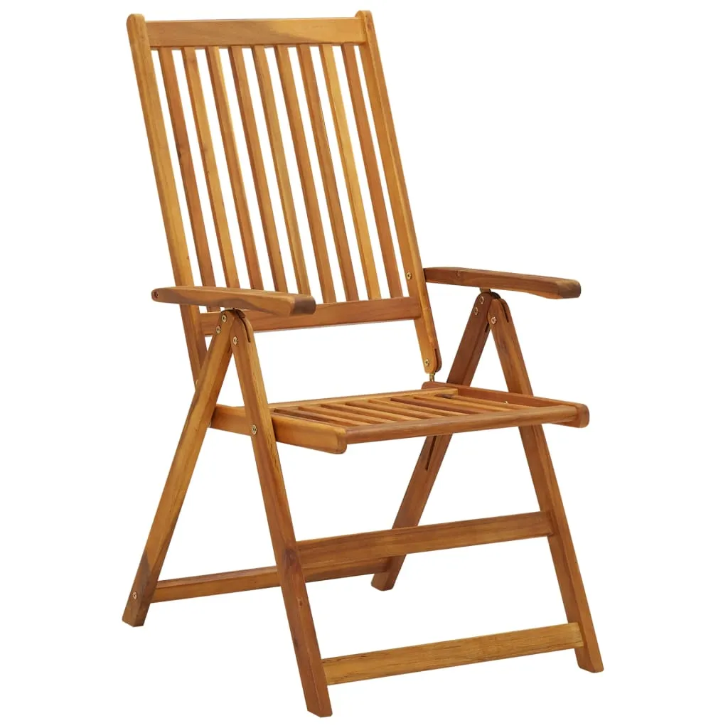 Outdoor Recliner Chairs Patio Reclining Lounge Chair Solid Wood Acacia