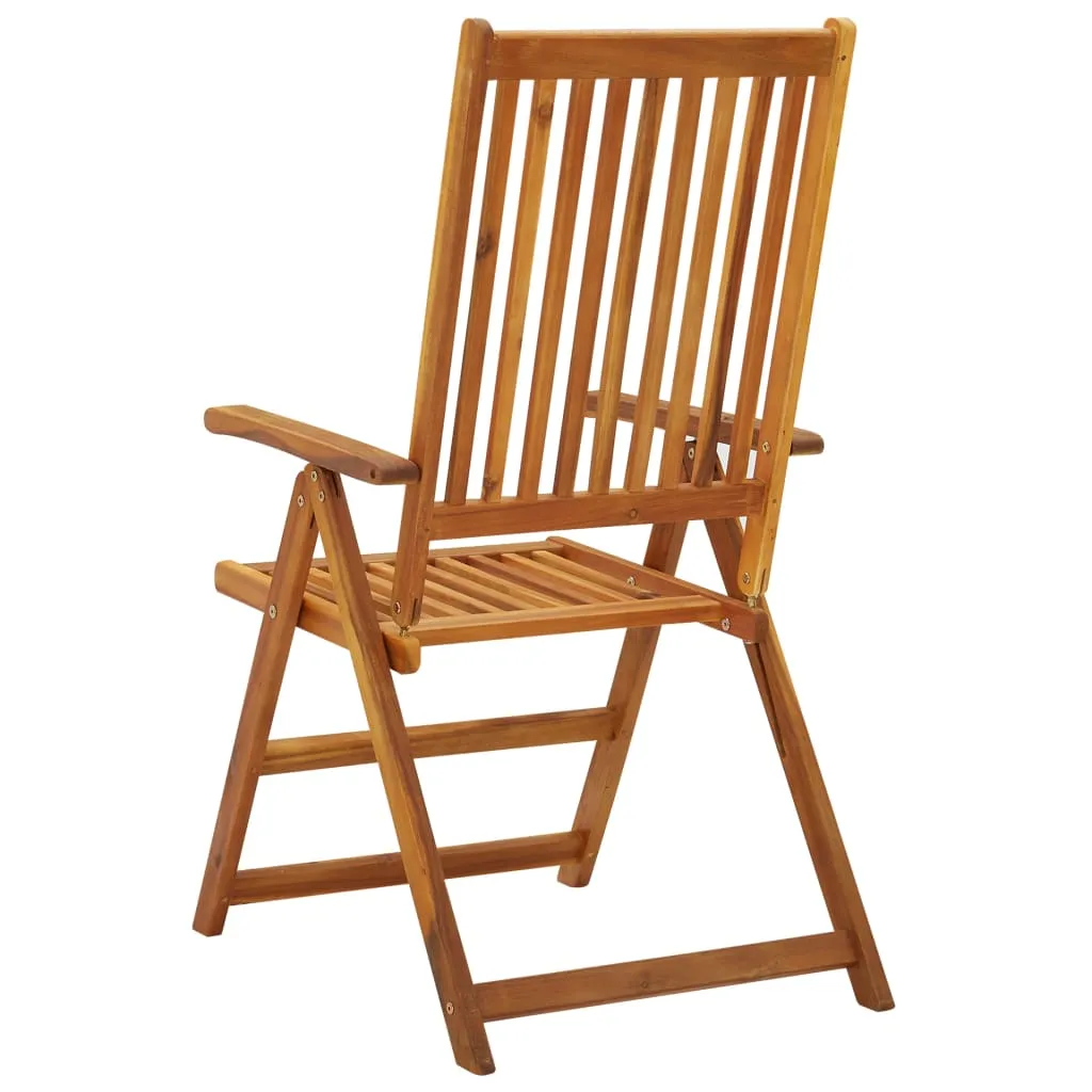 Outdoor Recliner Chairs Patio Reclining Lounge Chair Solid Wood Acacia