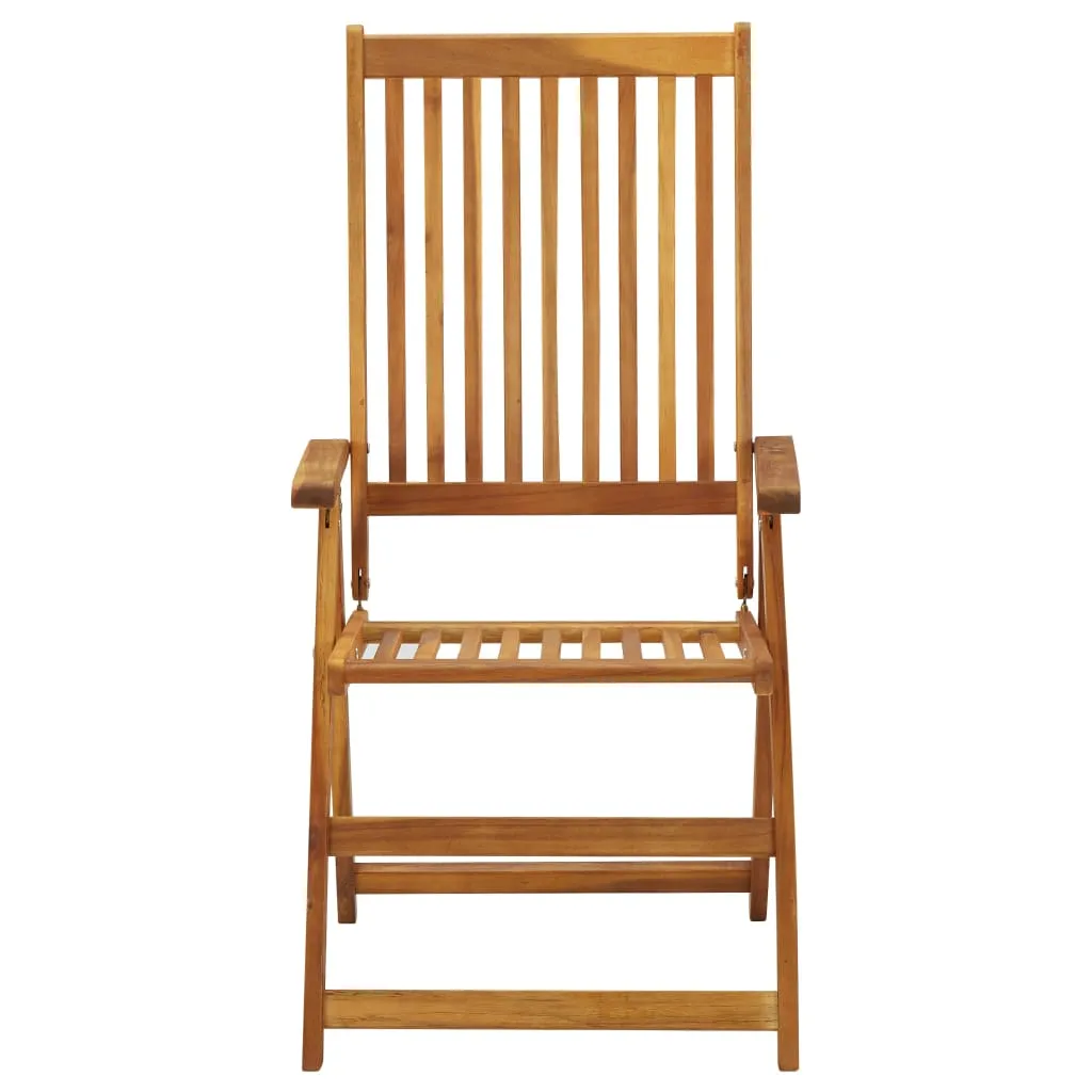 Outdoor Recliner Chairs Patio Reclining Lounge Chair Solid Wood Acacia