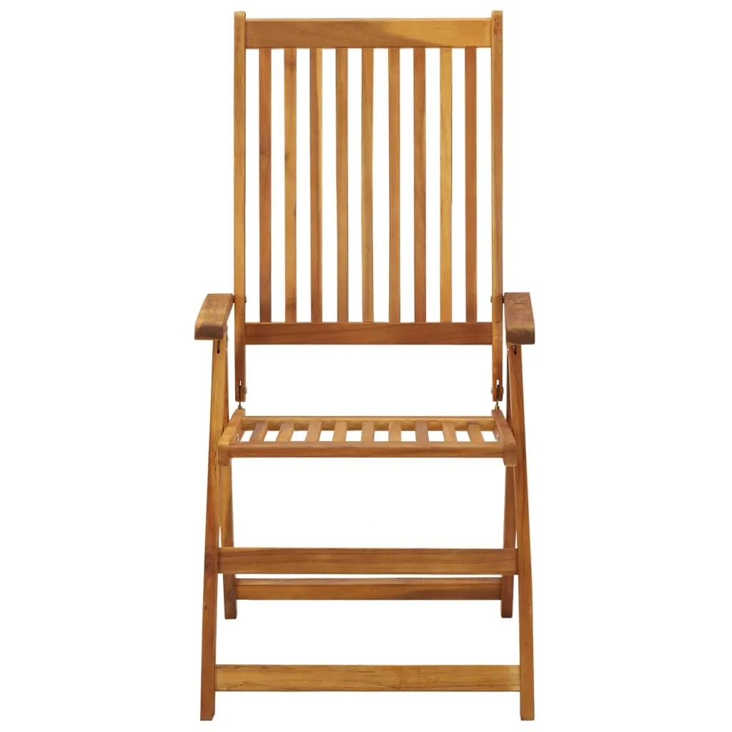 Outdoor Recliner Chairs Patio Reclining Lounge Chair Solid Wood Acacia