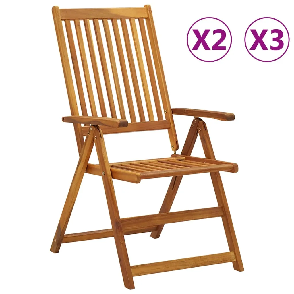 Outdoor Recliner Chairs Patio Reclining Lounge Chair Solid Wood Acacia