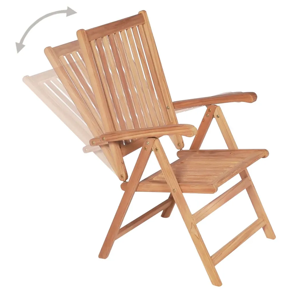Outdoor Recliner Chairs Patio Reclining Lounge Chair Solid Wood Teak
