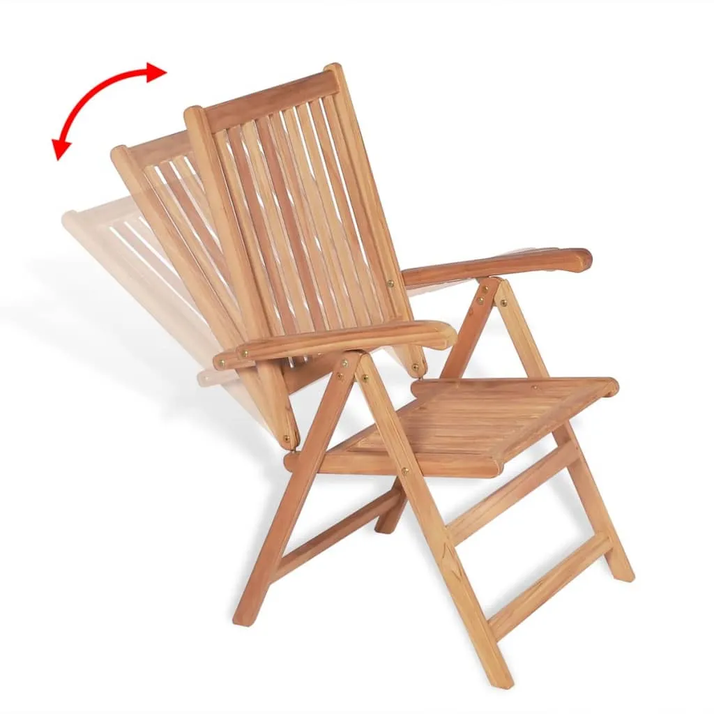 Outdoor Recliner Chairs Patio Reclining Lounge Chair Solid Wood Teak