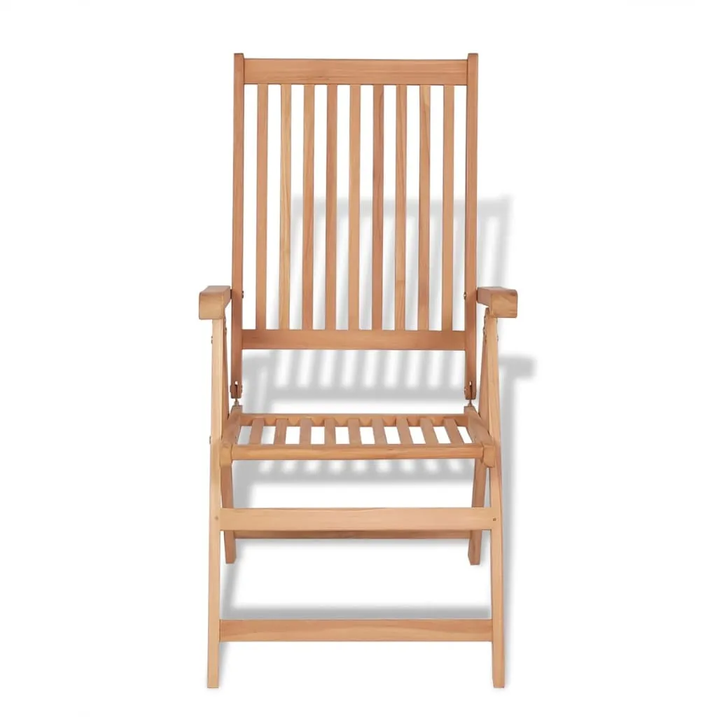 Outdoor Recliner Chairs Patio Reclining Lounge Chair Solid Wood Teak
