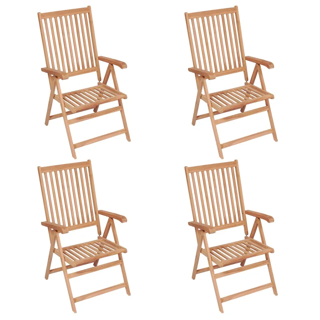 Outdoor Recliner Chairs Patio Reclining Lounge Chair Solid Wood Teak