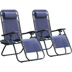Outdoor Reclining Chairs with Cup Holders