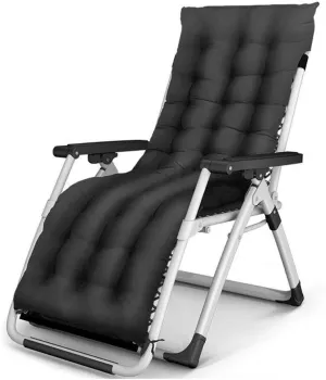 Outdoor Zero Gravity Lounge Chair, Folding Recliner with Adjustable Tilt, Portable Sun Lounger for Beach, Garden, Camping