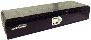 Outlaw OU2001 ATV/UTV Front Aluminum Storage Box Rack Cargo Mount Trunk Luggage - Offroad Trail Storage Container for Quads, Four Wheeler, Utility Vehicles - Weather Proof - Black Powder Coat