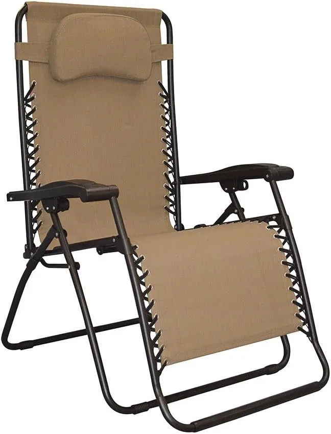 Oversized Zero Gravity Outdoor Portable Folding Lounge Chair for Adults
