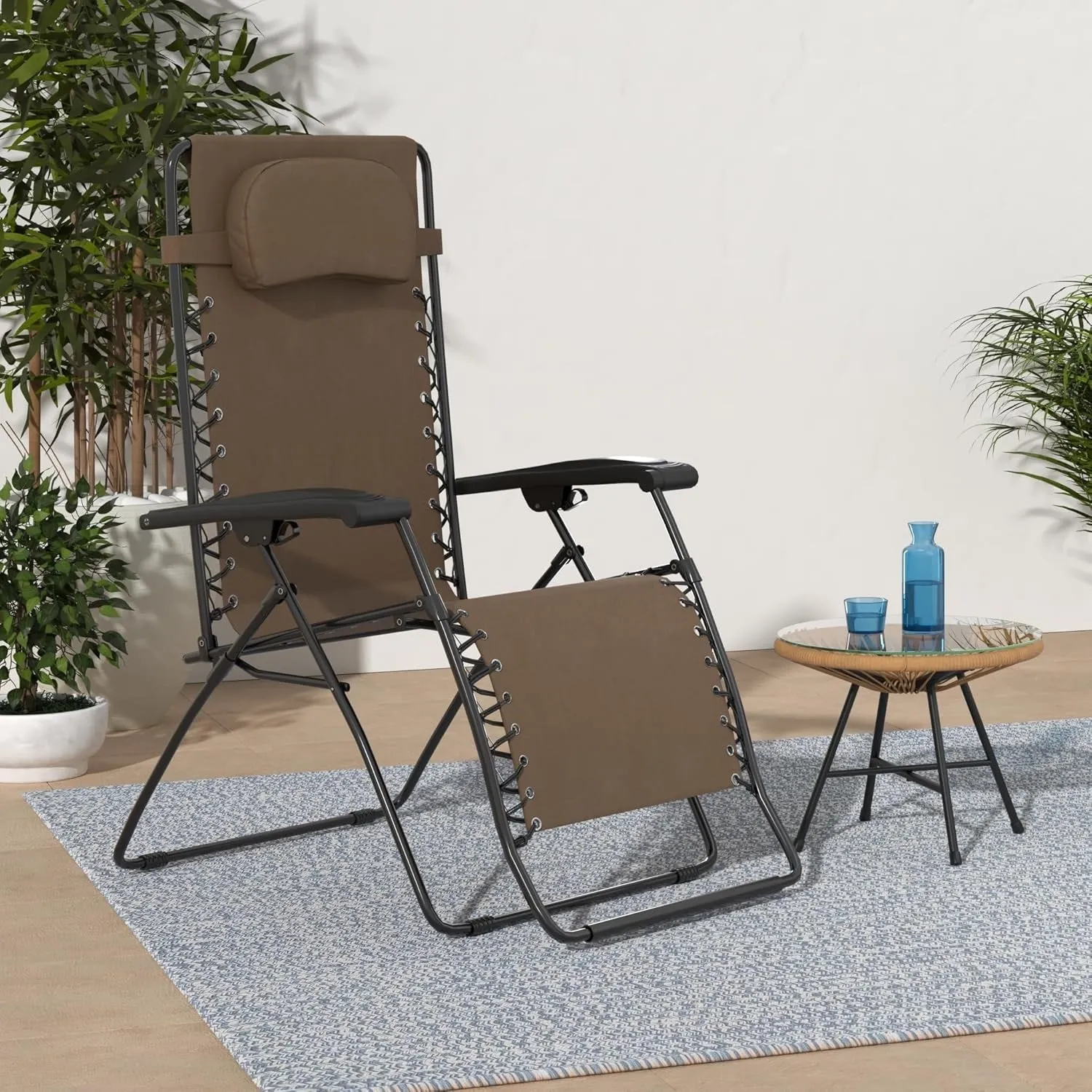 Oversized Zero Gravity Outdoor Portable Folding Lounge Chair for Adults