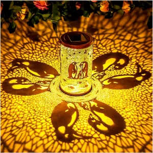 Penguin Solar Lanterns Outdoor Waterproof Hanging Solar Lights Penguin Gifts for Women Men Metal Decorative LED Penguin Lanterns for Garden Decor,Yard,Patio,Lawn,Tabletop,Pathway,Landscape