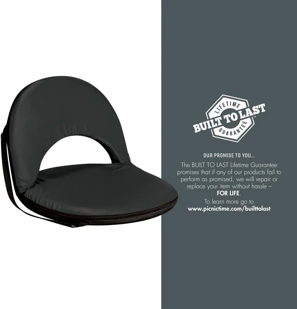 PICNIC TIME NCAA Oniva Stadium Seat - Reclining Bleacher Seat with Back Support - Beach Seat