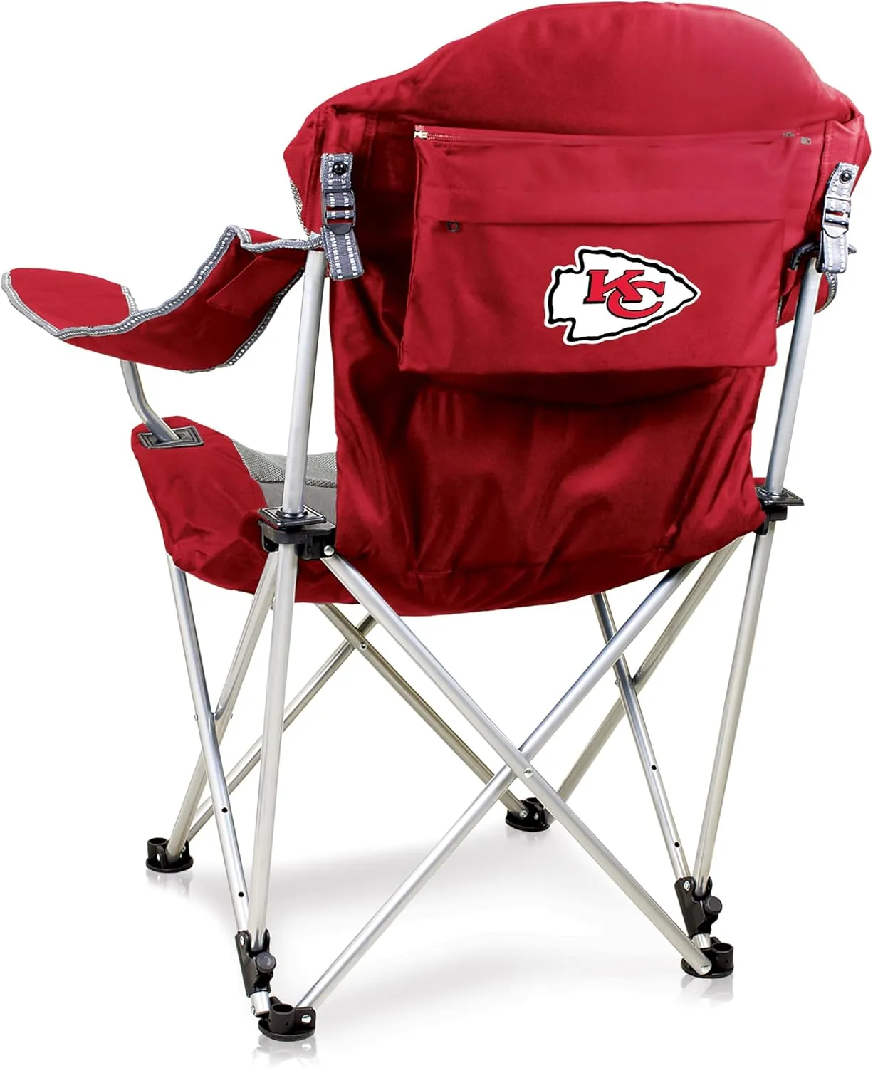 PICNIC TIME NFL Reclining Camp, Beach Adults, Sports Chair with Carry Bag