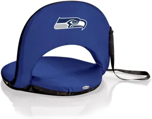 PICNIC TIME NFL Seattle Seahawks Oniva Stadium Seat - Reclining Bleacher Seat with Back Support - Beach Seat