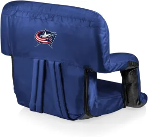 PICNIC TIME NHL Ventura Reclining Stadium Seat with Back Support - Bleacher Seat - Beach Floor Chair