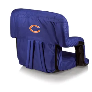 PICNIC TIME ONIVA - a Brand Chicago Bears - Ventura Portable Reclining Stadium Seat, (Navy Blue)