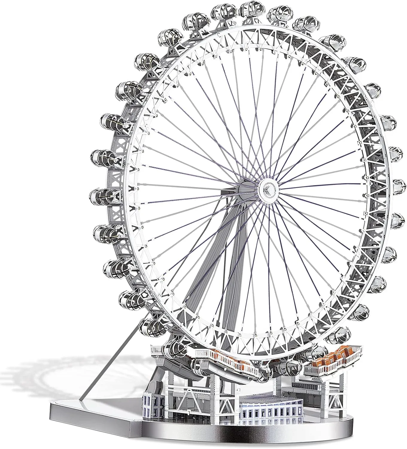 Piececool 3D Metal Model Puzzles for Adults, Upgraded Large London Eye Architecture 3D Metal Models Building Kits, Best Birthday Gifts, 141 Pcs