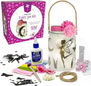Pinwheel Crafts Holobrite Fairy Lantern Toy for Kids Age 6-8 8-12  Years - Make Your Own Night Light - Fairy Jar Gift for Girls with Led Light - Arts and Crafts Kit for Kids