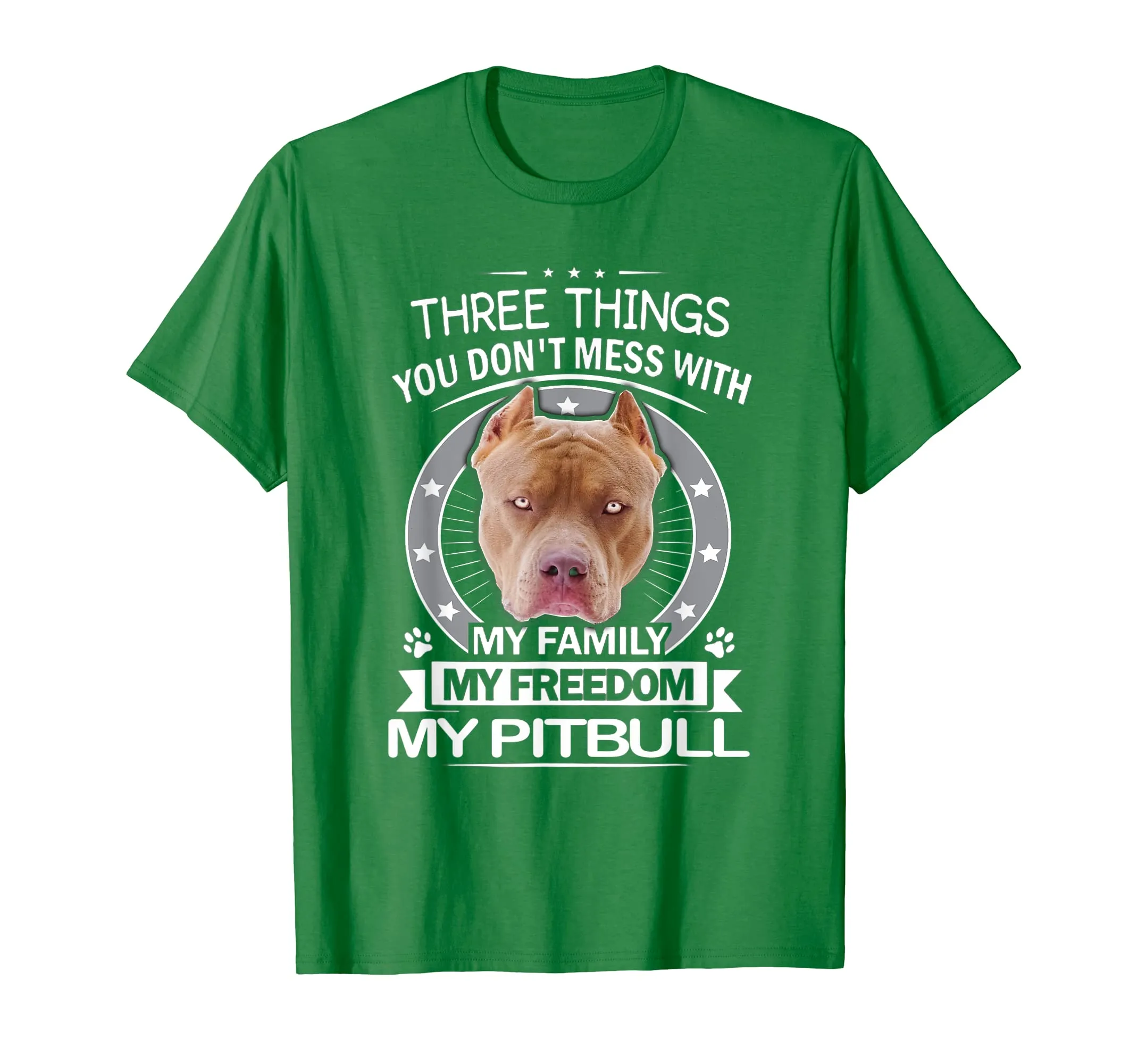 Pitbull Shirt - Three Things You Don't Mess With Funny Tee