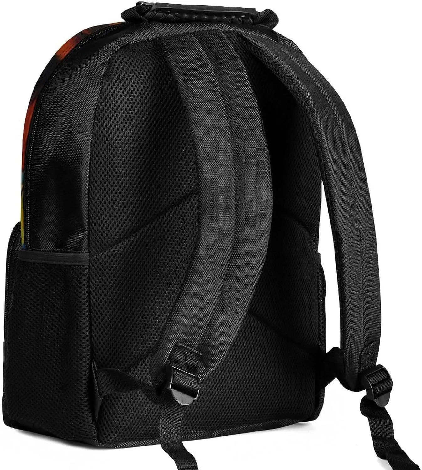 Polyester Daypack Backpack for Trekking Picnic Walking Cycling - Large Capacity Anti-Theft Multipurpose Shoulder Bag, Lion Splatter Painting Casual Daypack