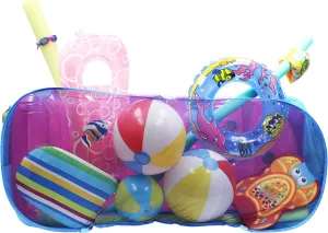 POOL BLASTER Water Tech Pool Pouch XL – Extra Large Pool Storage Bag for Floats, Inflatable Toys, Patio Accessories - Heavy Duty Reinforced Attaches to Pool Side, Fence or Free Standing (X-Large)