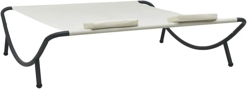 Pool Chairs,Outdoor Lounge Chair,Patio Lounge Bed Fabric CreamSuitable for patios, Gardens, Swimming Pools