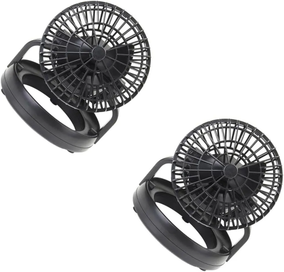 POPETPOP 2sets Rechargeable Camp Light Camping Lantern Ceiling Fan Led Tent Light Fan for Outdoor Adventures 2pcs*2