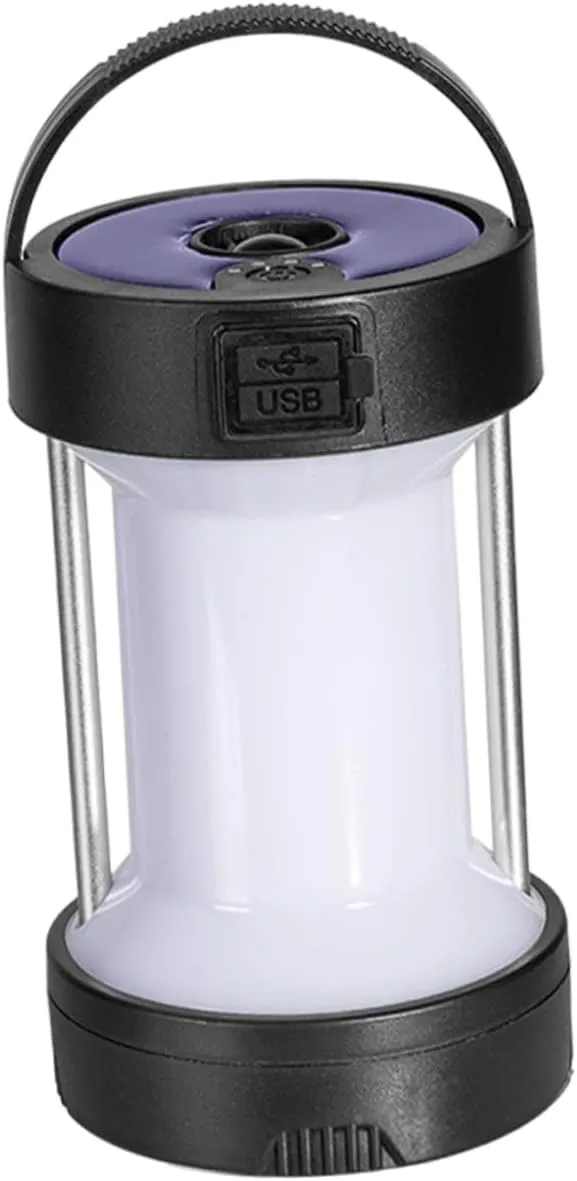 POPETPOP Portable Searchlight Camping Lantern Rechargeable Lanterns for Camping LED Camping Light Rechargeable Lantern Camping Tent Lamp Camper Lights for Outside LED Tent Light Abs Black