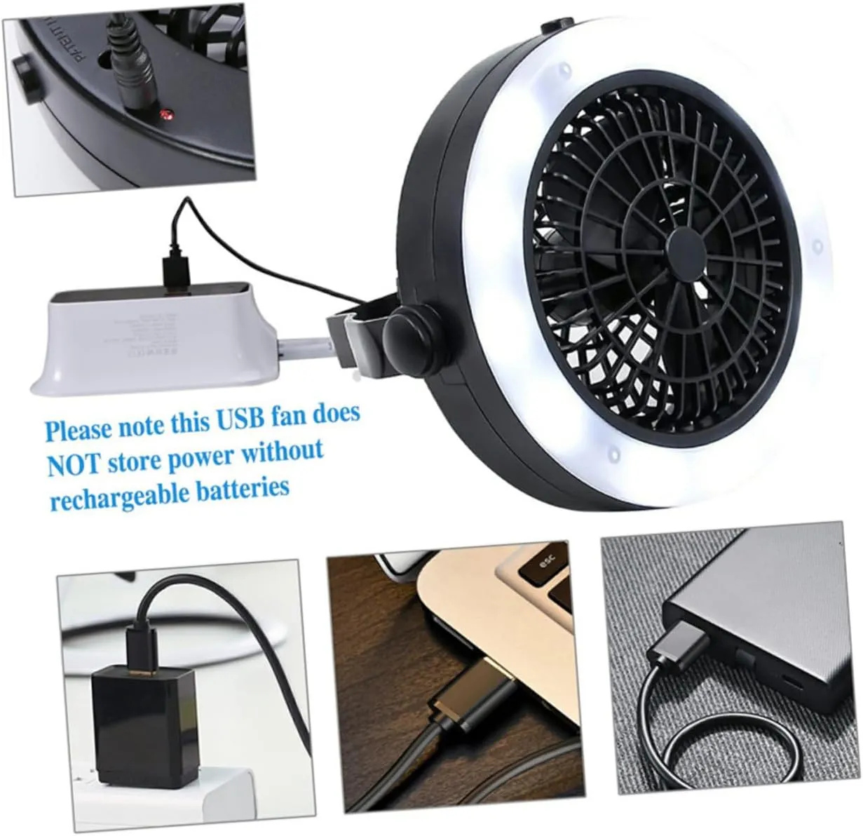 POPETPOP USB Camping Lamp LED Camping Light Portable Camping Light Multifunctional Tent Lamp LED Tent Lamp