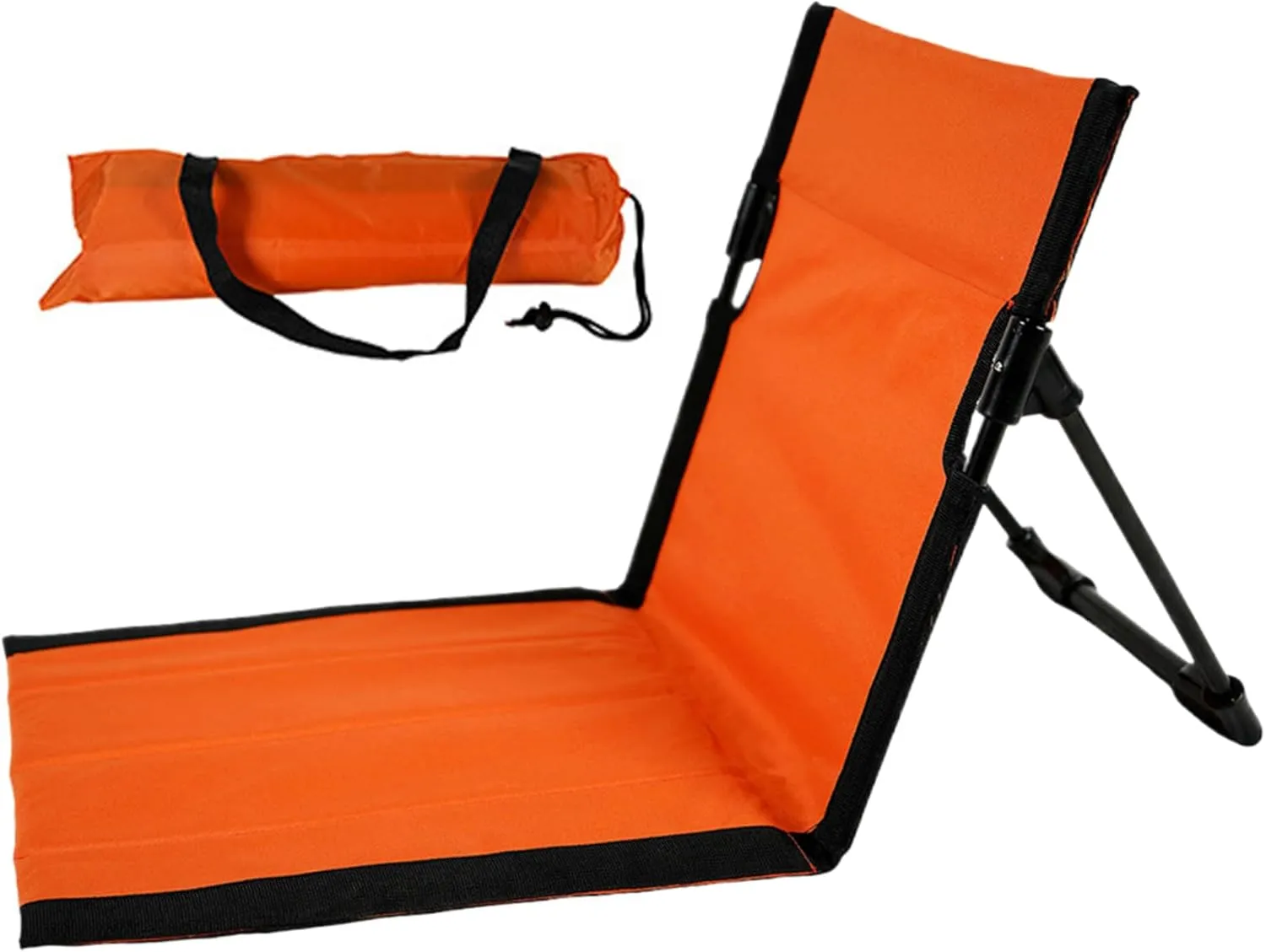 Portable Beach Lounger Reclining Beach Mat 15x43.3x15.8'' Oxford Cloth Waterproof Foldable Beach Lounge Chair Lightweight & Portable Beach Lounger for Adults Holidays Camping Park