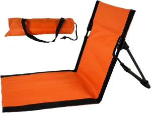 Portable Beach Lounger Reclining Beach Mat 15x43.3x15.8'' Oxford Cloth Waterproof Foldable Beach Lounge Chair Lightweight & Portable Beach Lounger for Adults Holidays Camping Park