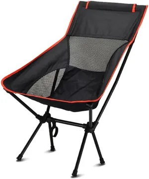 Portable Camping Chair Ultra-Light Folding Chair,High-Back Camping Chair,Breathable Mesh Backpack Chair,Outdoor,Camping,Picnic,Hiking,Travel Camping, Beach, Fishing (Color : C)