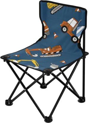 Portable Construction Trucks Camp Chairs for Adults Heavy Duty Ultralight Backpack Beach Chairs for Adults with Carrying Bag Travel Chairs for Adults for Camping Outside