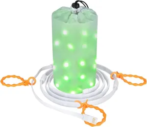 Portable Outdoor Tent Light - USB Powered LED Rope Light Strip for Camping, Hiking, Garden, Party, Bedroom Deco (Multi Color)